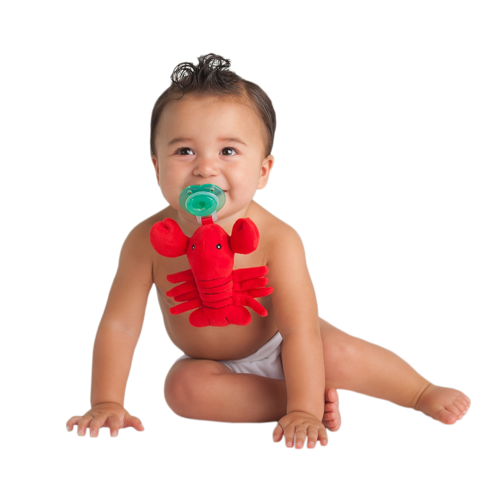 Charlie Crawfish | Plush Paci Buddy Pacifier Holder