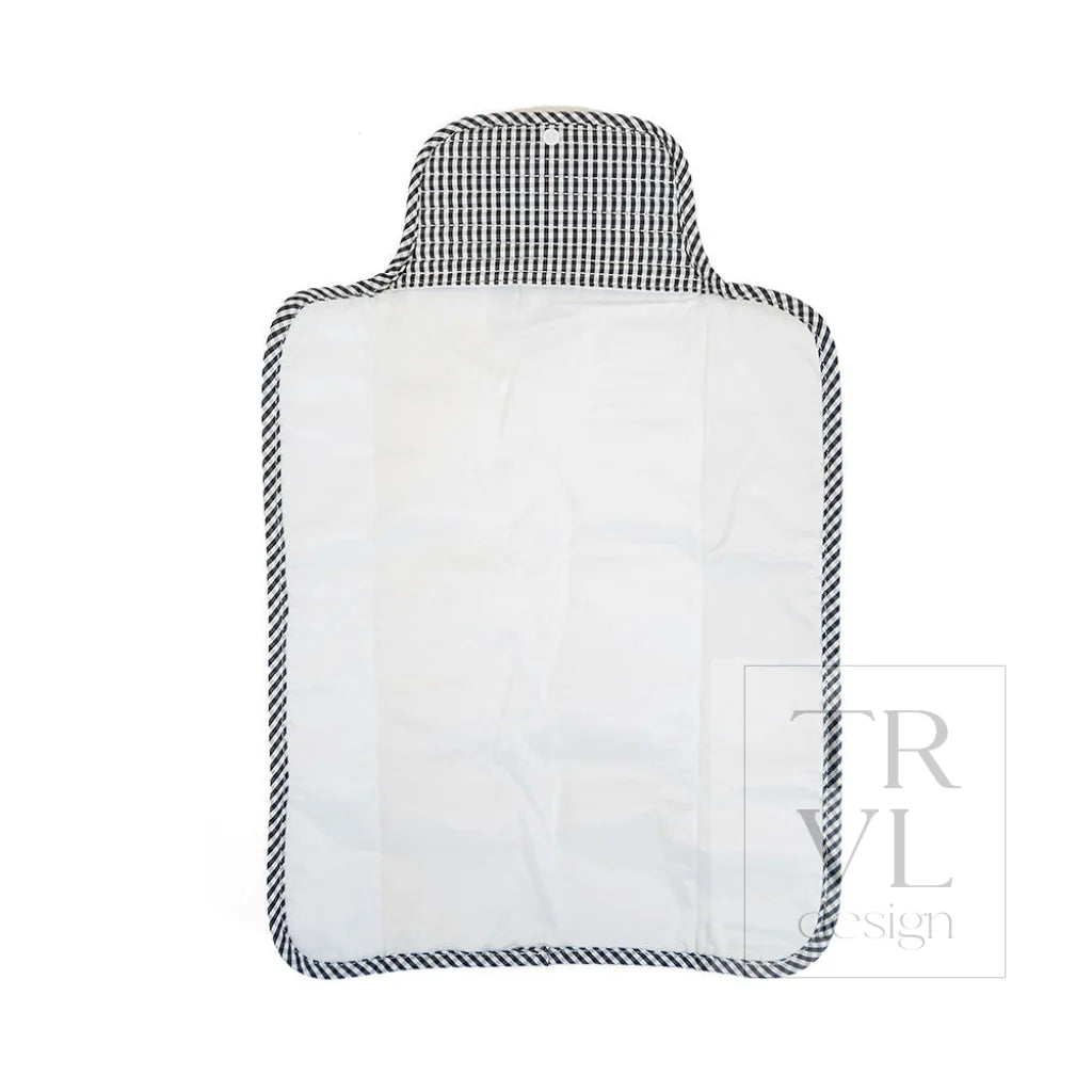 TRVL Design Quilted Changing Mat | Gingham Black