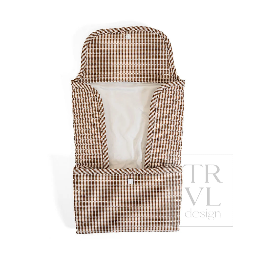 TRVL Design Quilted Changing Mat | Gingham Coco