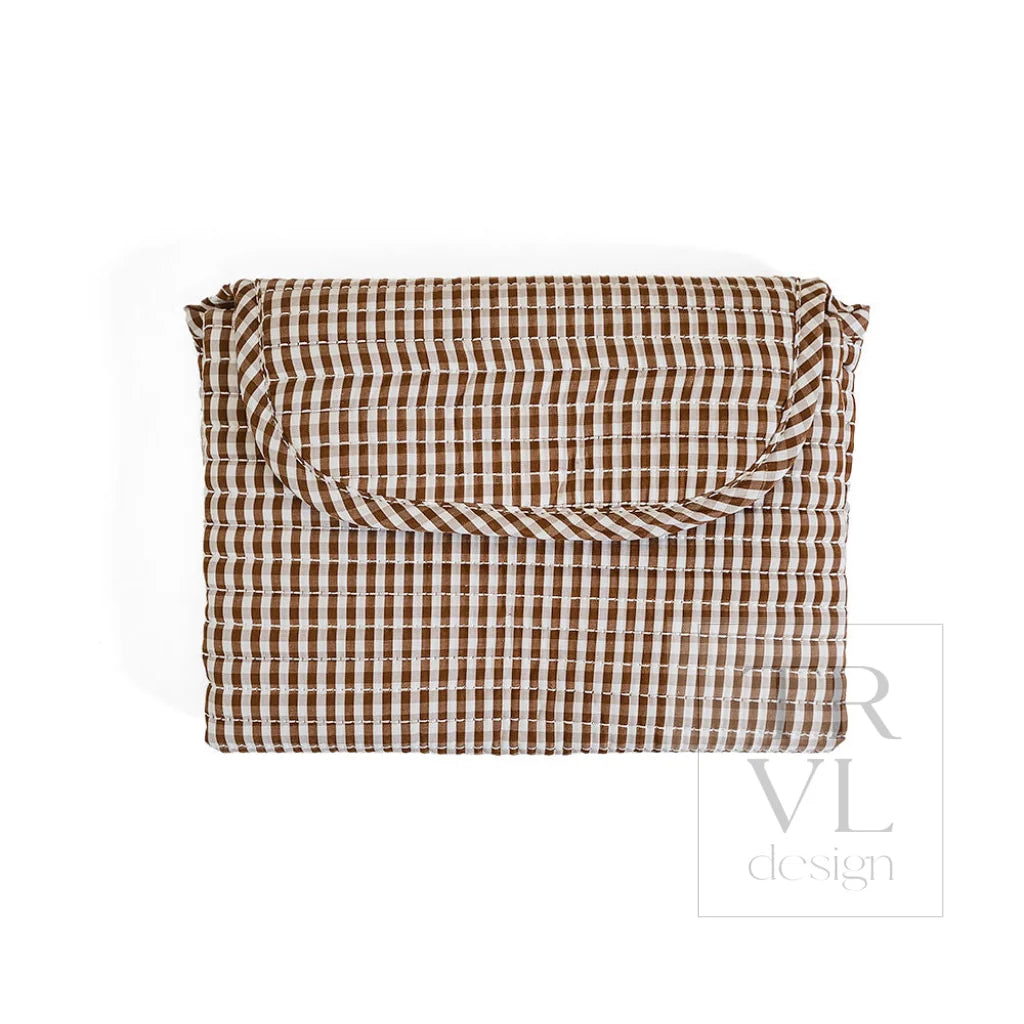 TRVL Design Quilted Changing Mat | Gingham Coco