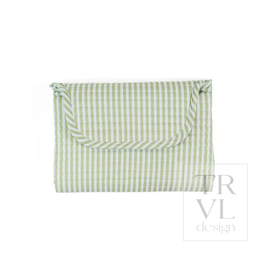 TRVL Design Quilted Changing Mat | Pimlico Stripe Sage