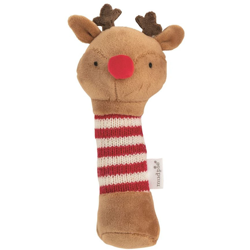 Mud Pie Christmas Soft Rattles | Reindeer