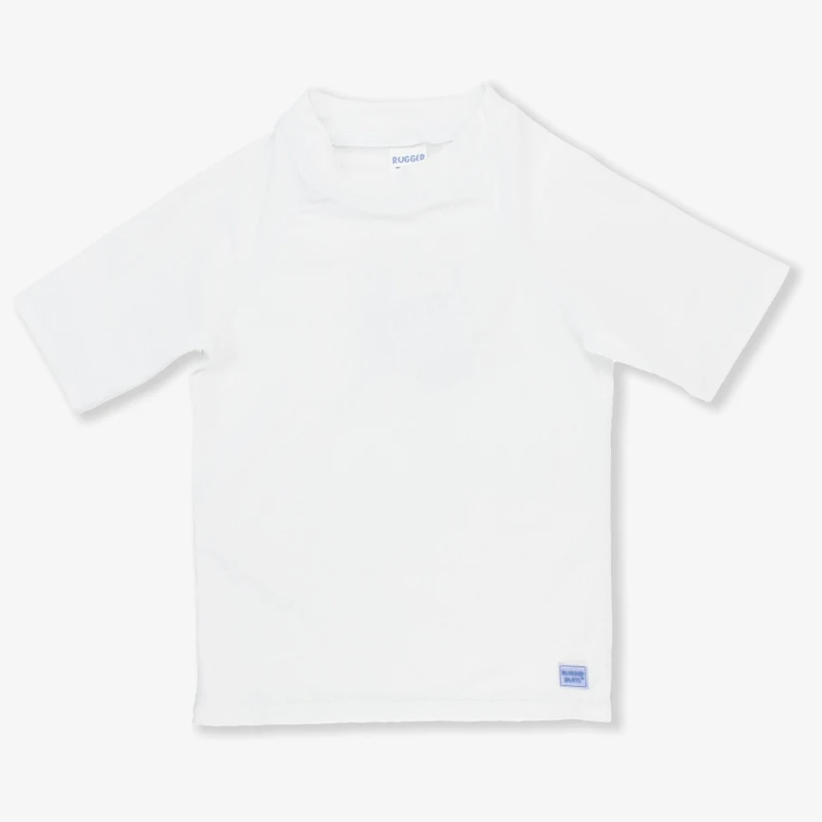 White Short Sleeve Rash Guard