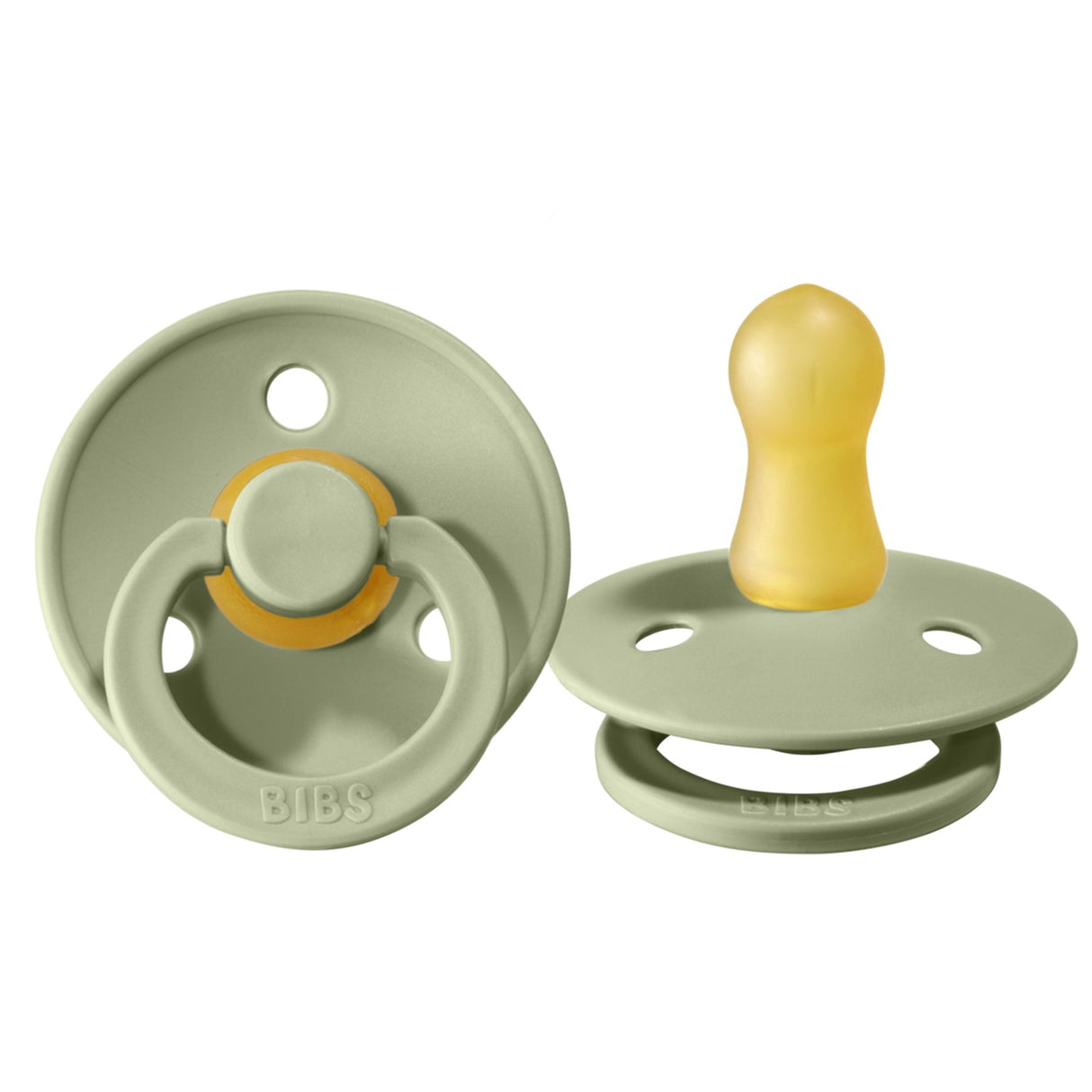 BIBS Natural Rubber Pacifier 2 PK (Size 1) -0-6 mo