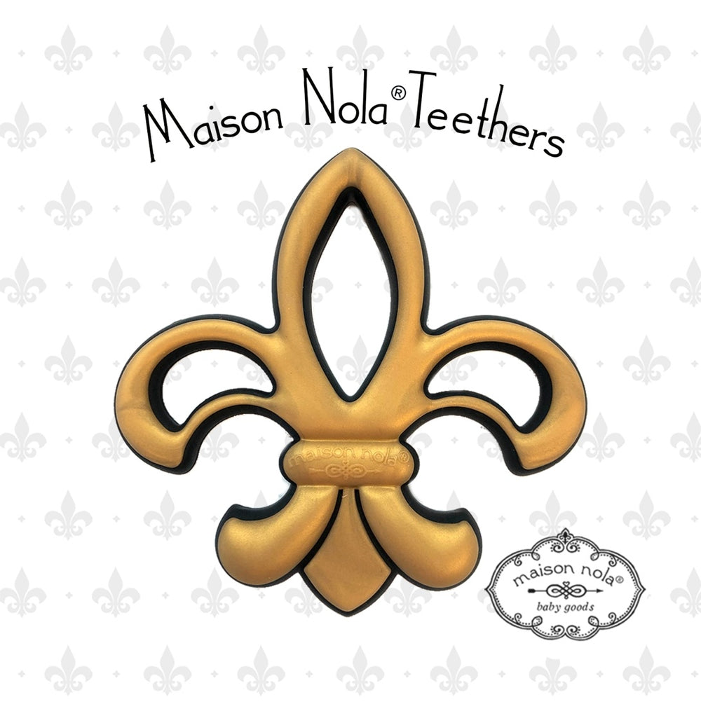 FleurdeLis Saints Silicone Teether