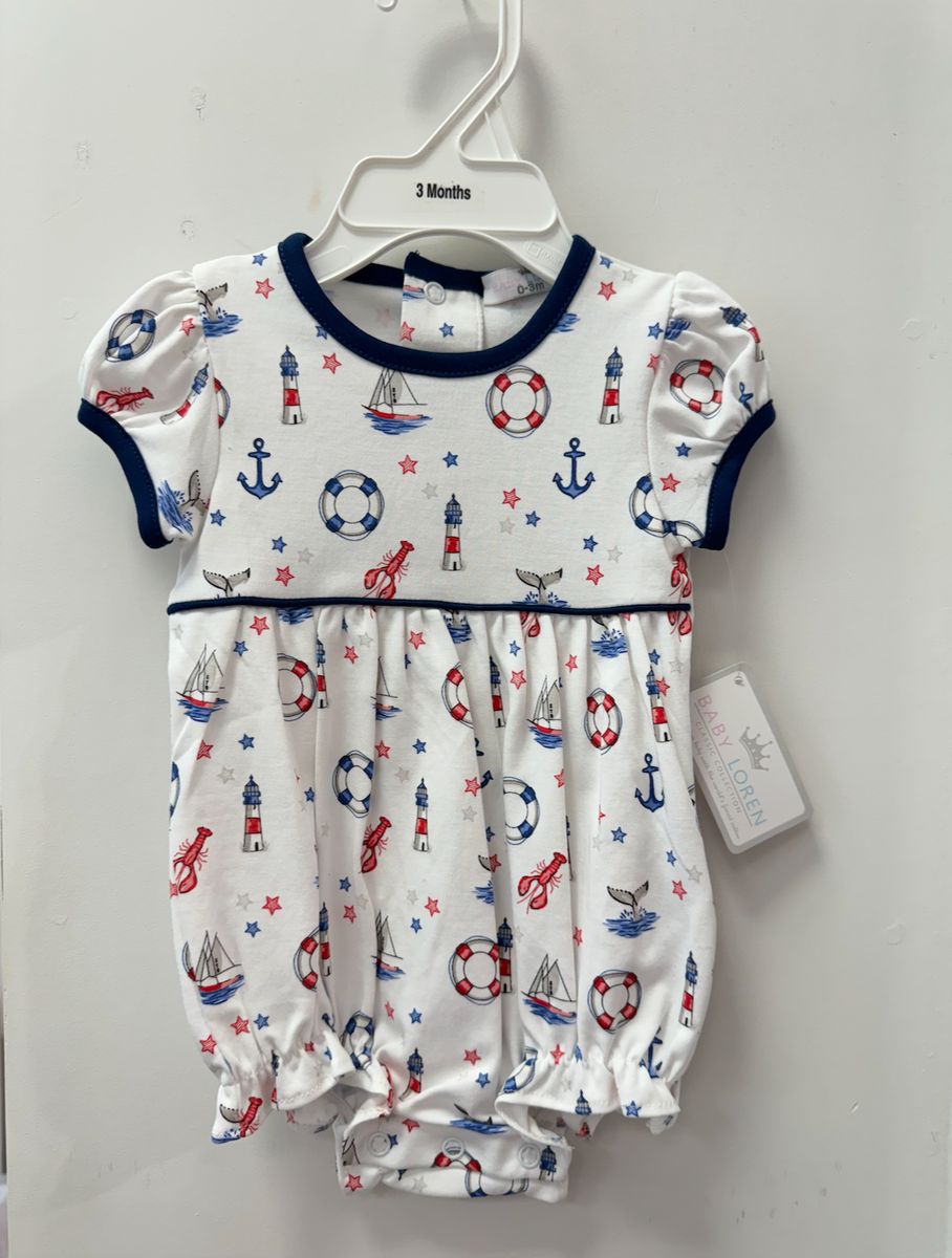 Ahoy Sailor Pima Sun Bubble - Girl