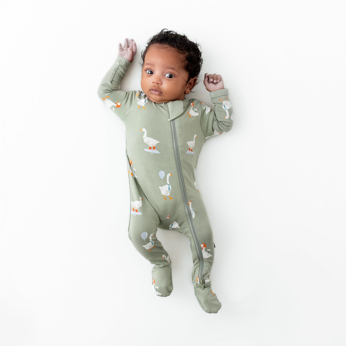 Kyte Bamboo Zippered Footie | Silly Goose