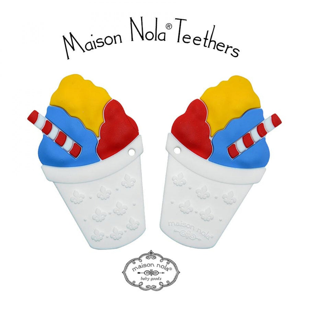Baby's First Snoball Gift Bundle | Silicone Bucket Bib and Teether