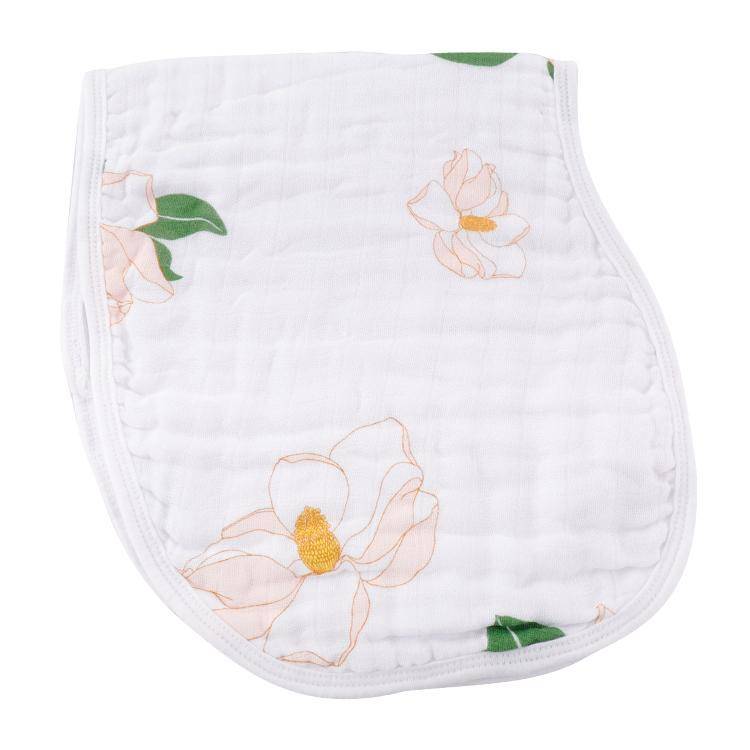 Southern Magnolia Bamboo 2-in-1 Burp Cloth & Bib