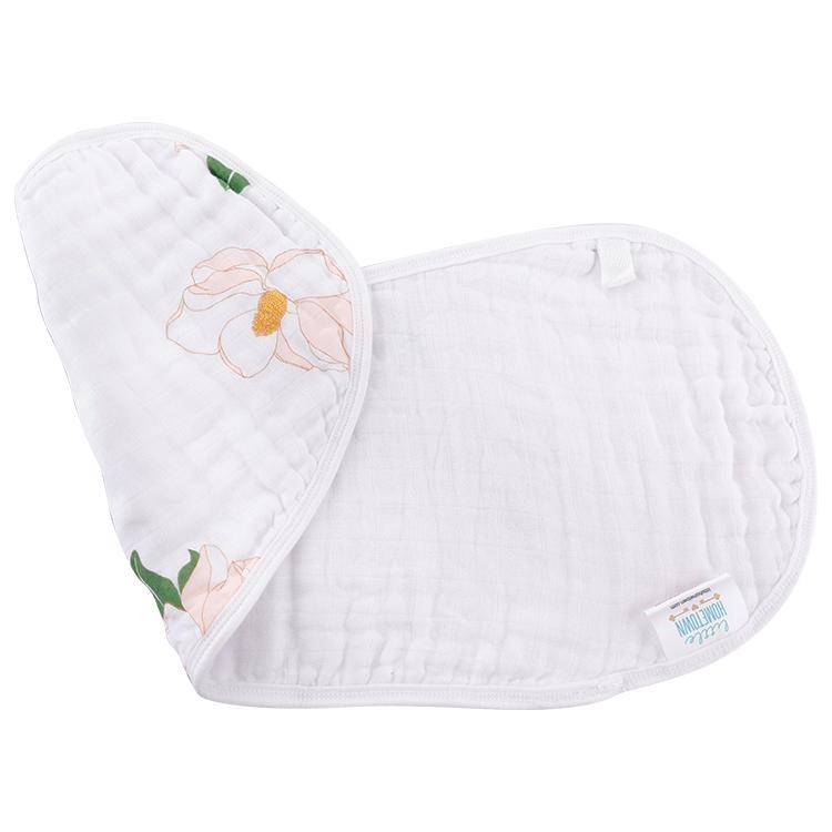 Southern Magnolia Bamboo 2-in-1 Burp Cloth & Bib