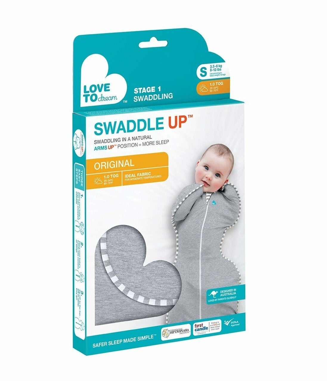 Love to Dream Swaddle UP Gray Original