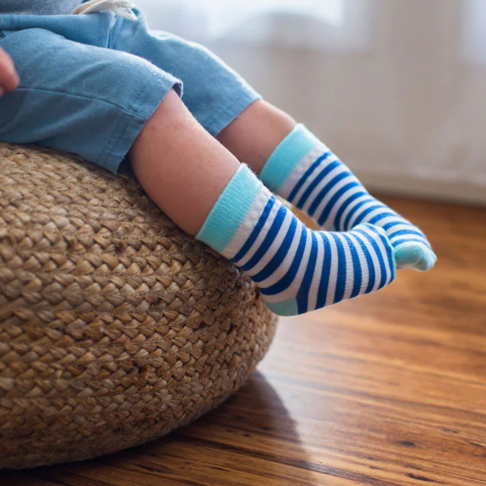 Squid Socks Non-Slip Baby Socks with Silicone Grip | Cruz | Stripes Polka Dot Color Block