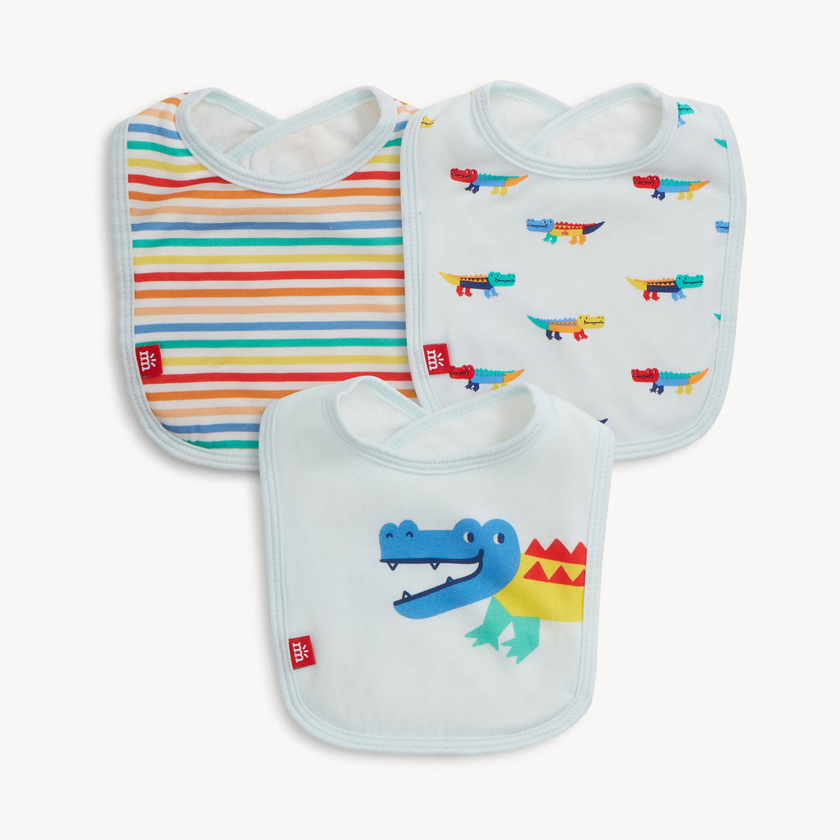 Magnetic Me Alligator Colorpop Modal Magnetic Bib 3-Pack | Blue