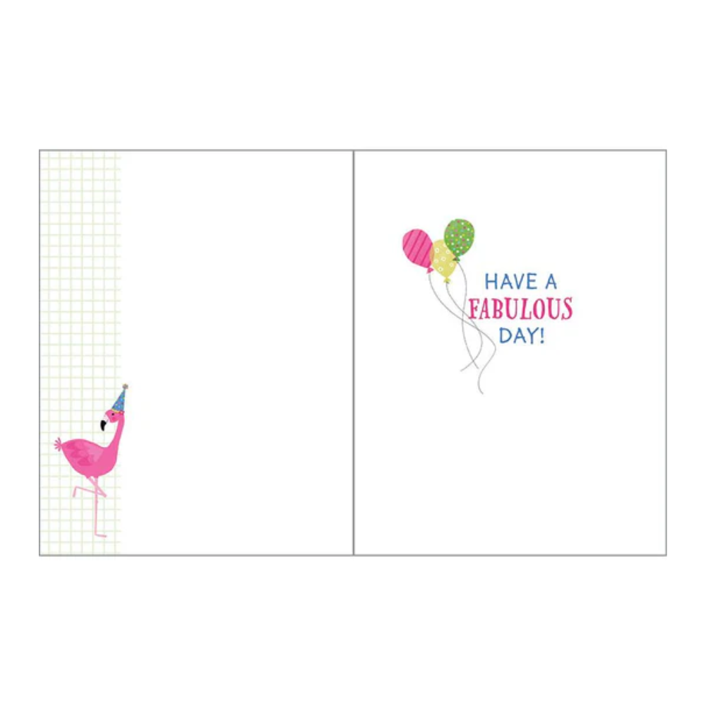 Birthday Greeting Card | Birthday Flamingo
