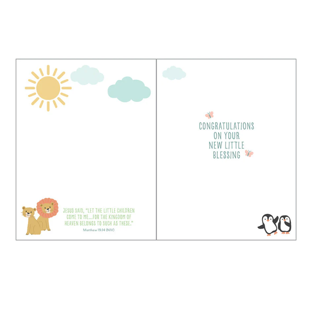 Baby Gift Enclosure Card | Ark and Animals