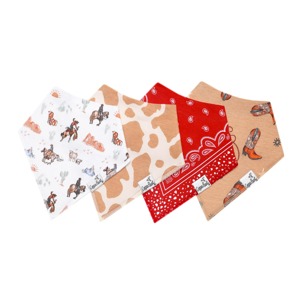 Baby Bandana Bib 4-Pack Set |  Boone