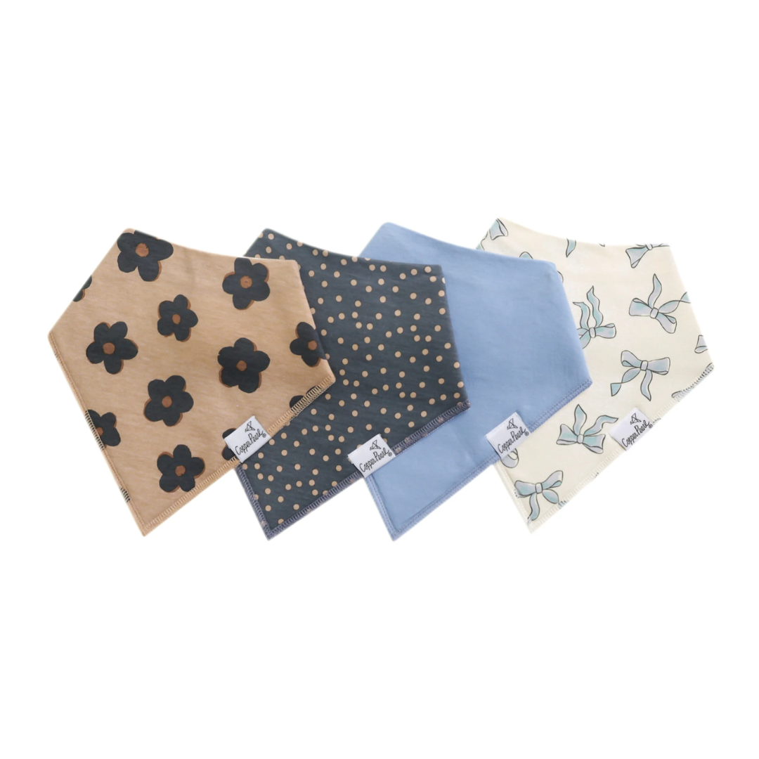 Baby Bandana Bib 4-Pack Set |  Gemma