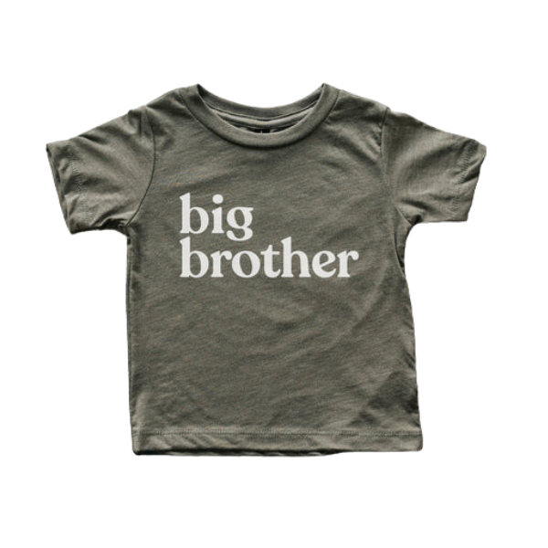 Olive Big Brother Kids Tee