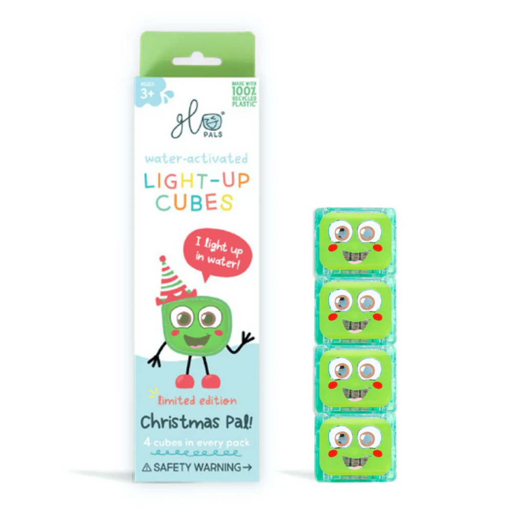 Glo Pals Light-Up Sensory Cubes 4 pack | Christmas