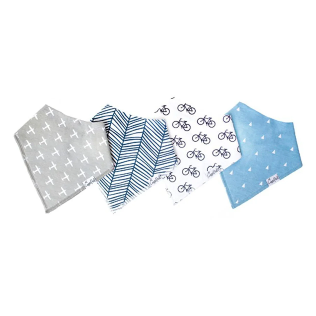 Baby Bandana Bib 4-pack Set |Cruise