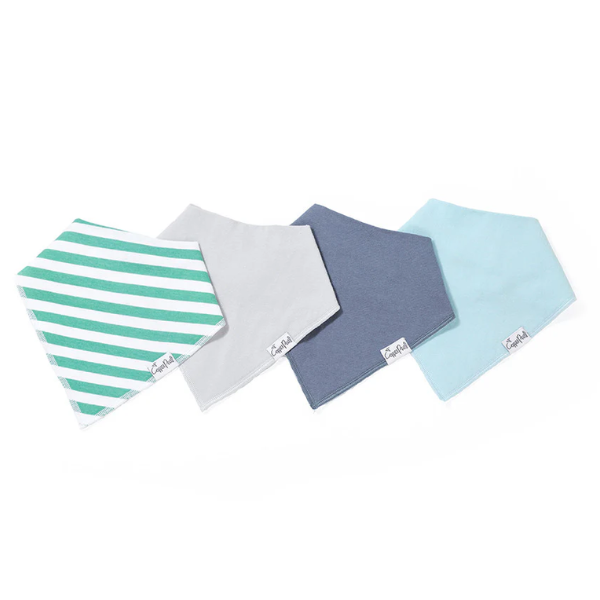 Baby Bandana Bib 4-pack Set | Oxford