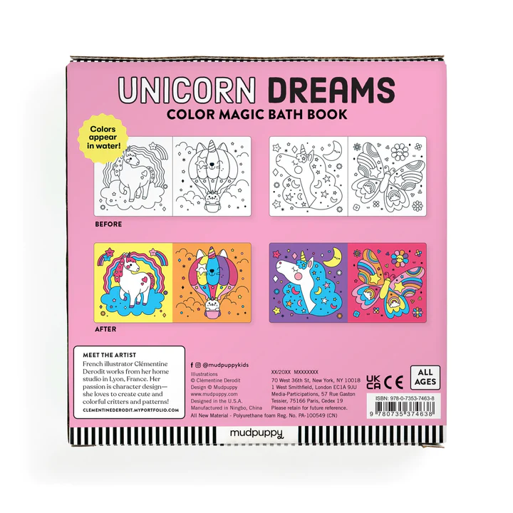 Unicorn Dreams | Color Magic Bath Book
