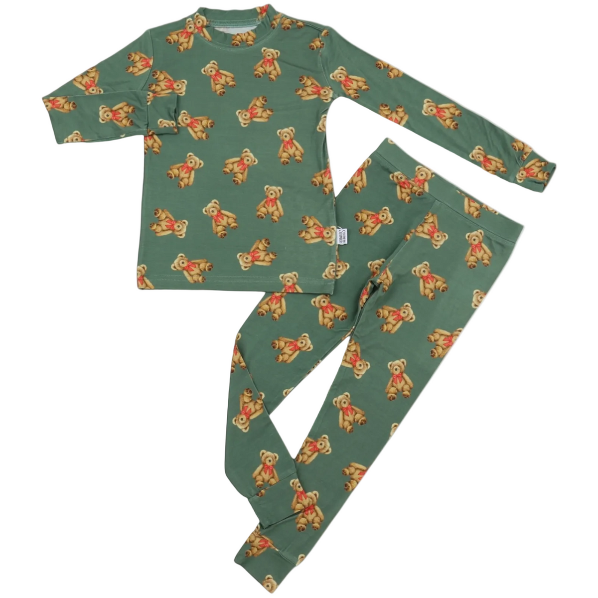 Southern Slumber Holiday Teddy 2-Piece Bamboo Pajama Set