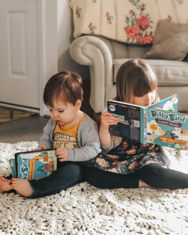 Nursery Rhymes Ditty Bird Musical Board Book | USB-C Rechargeable