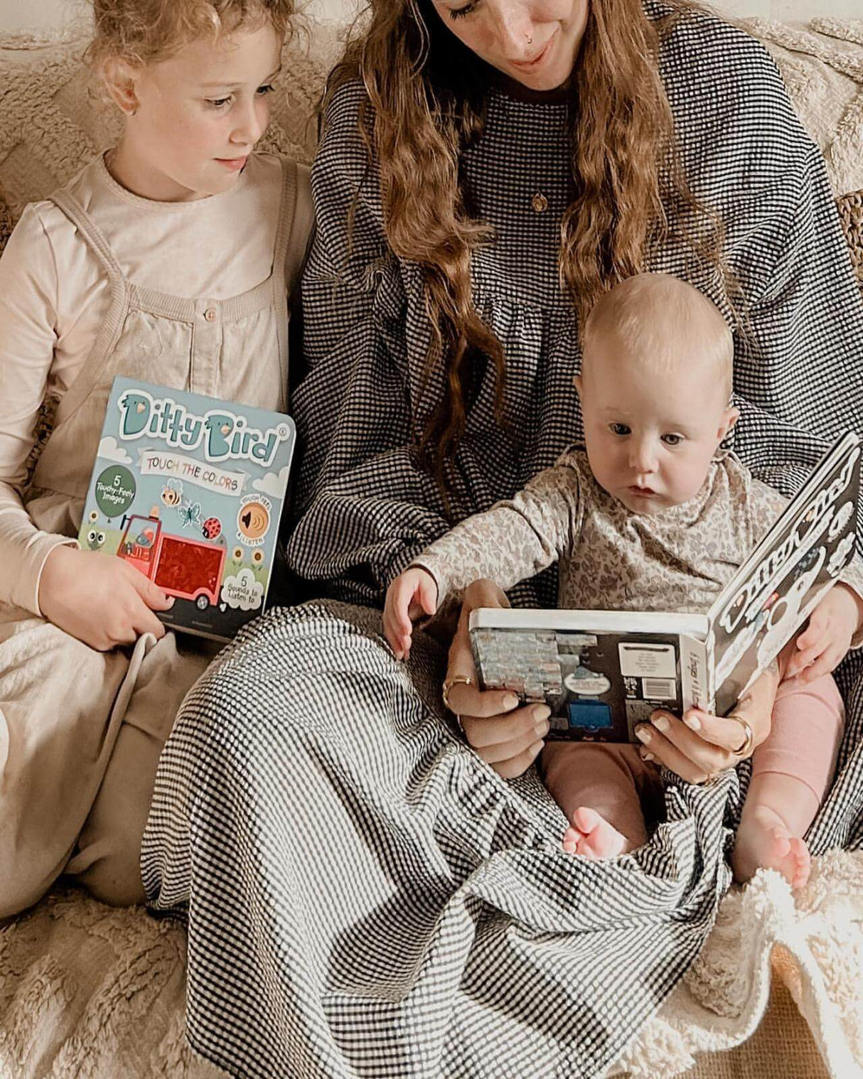 Black & White Animals Ditty Bird Musical Board Book | USB-C Rechargeable