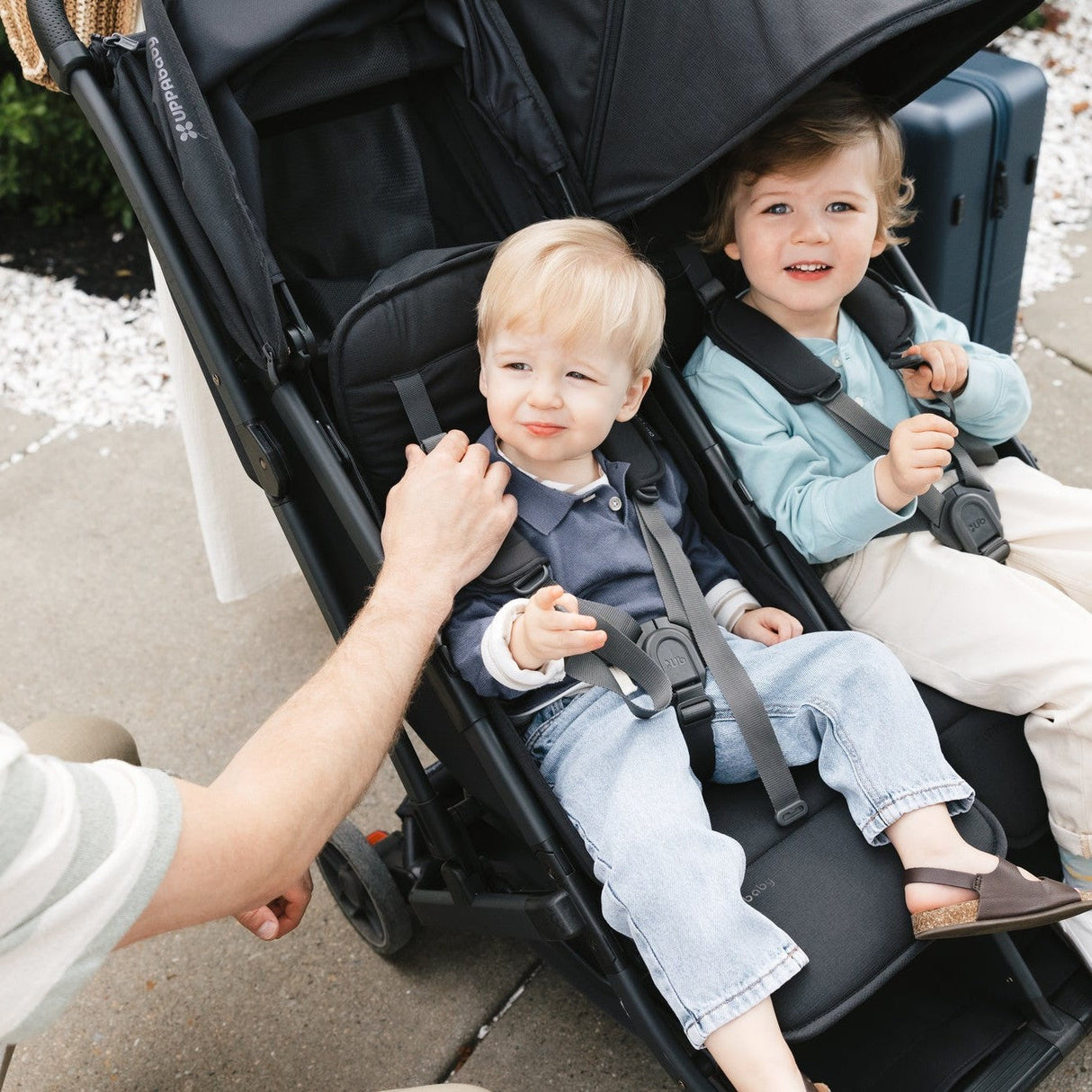 UPPAbaby Minu Duo Compact Double Stroller | Carbon Frame