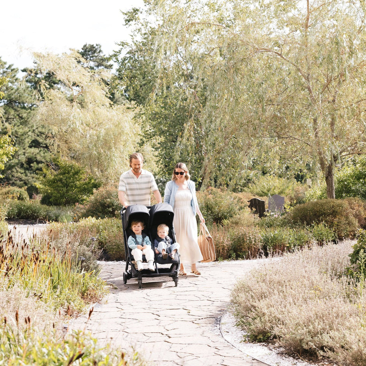 UPPAbaby Minu Duo Compact Double Stroller | Carbon Frame