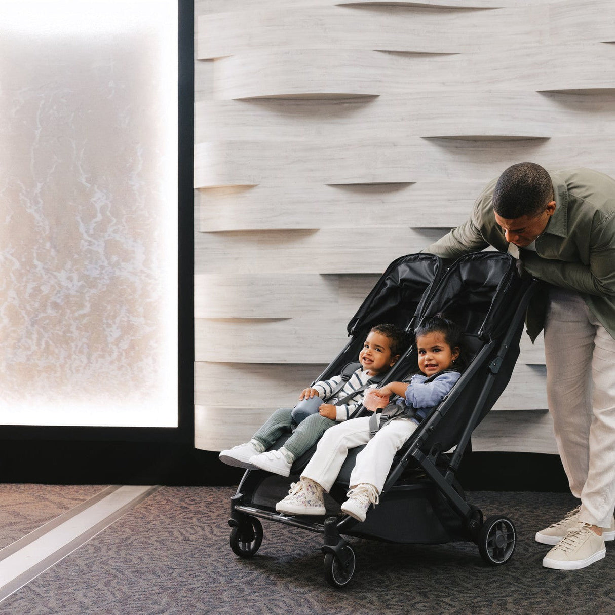 UPPAbaby Minu Duo Compact Double Stroller | Carbon Frame