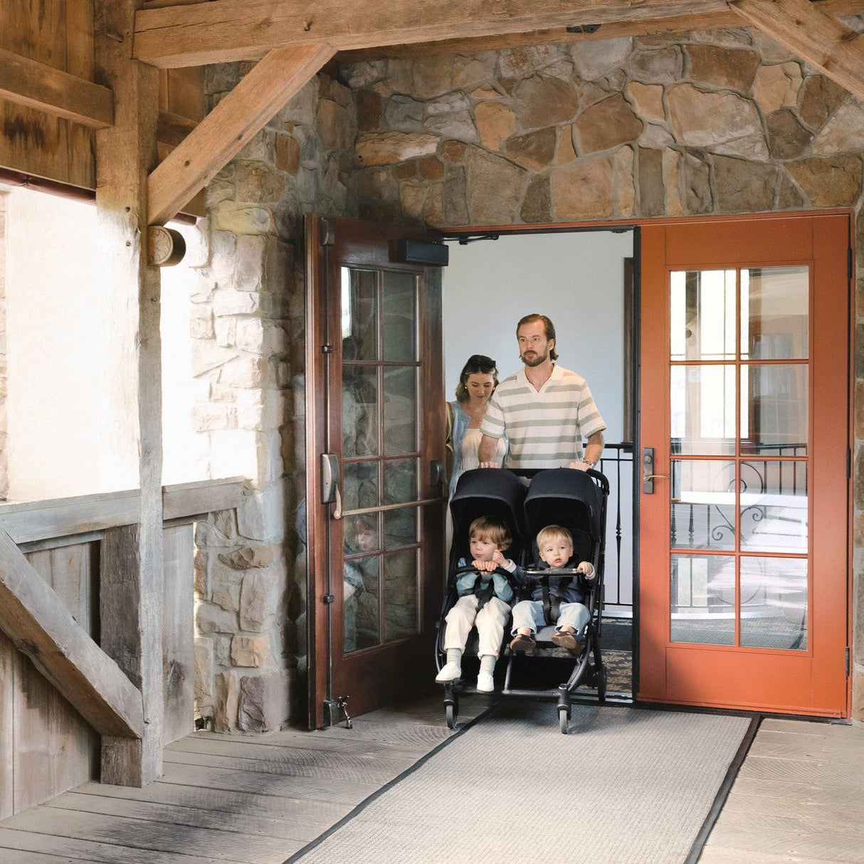 UPPAbaby Minu Duo Compact Double Stroller | Carbon Frame