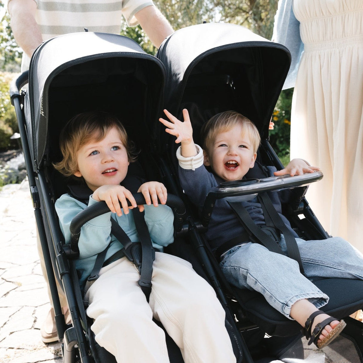 UPPAbaby Minu Duo Compact Double Stroller | Carbon Frame