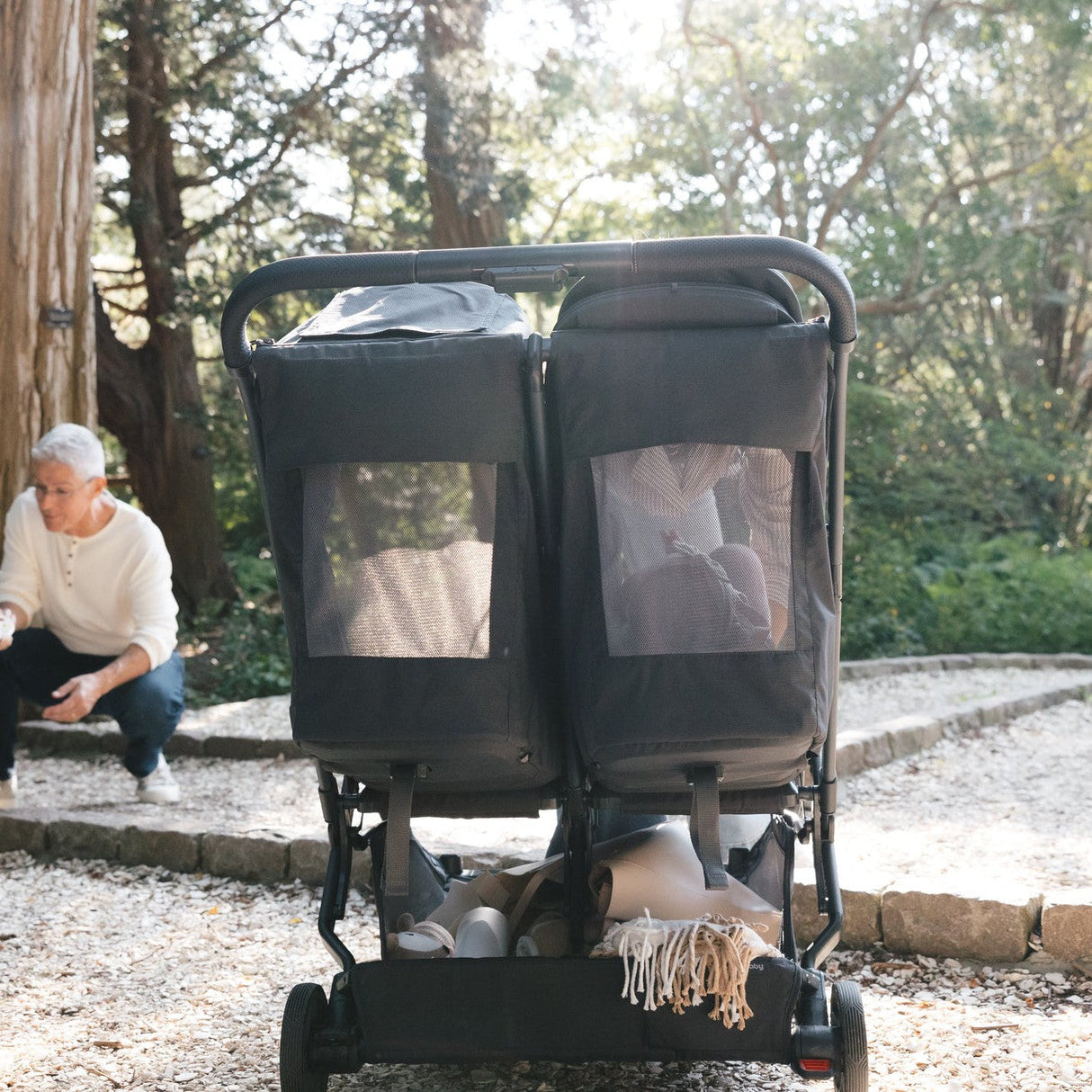 UPPAbaby Minu Duo Compact Double Stroller | Carbon Frame