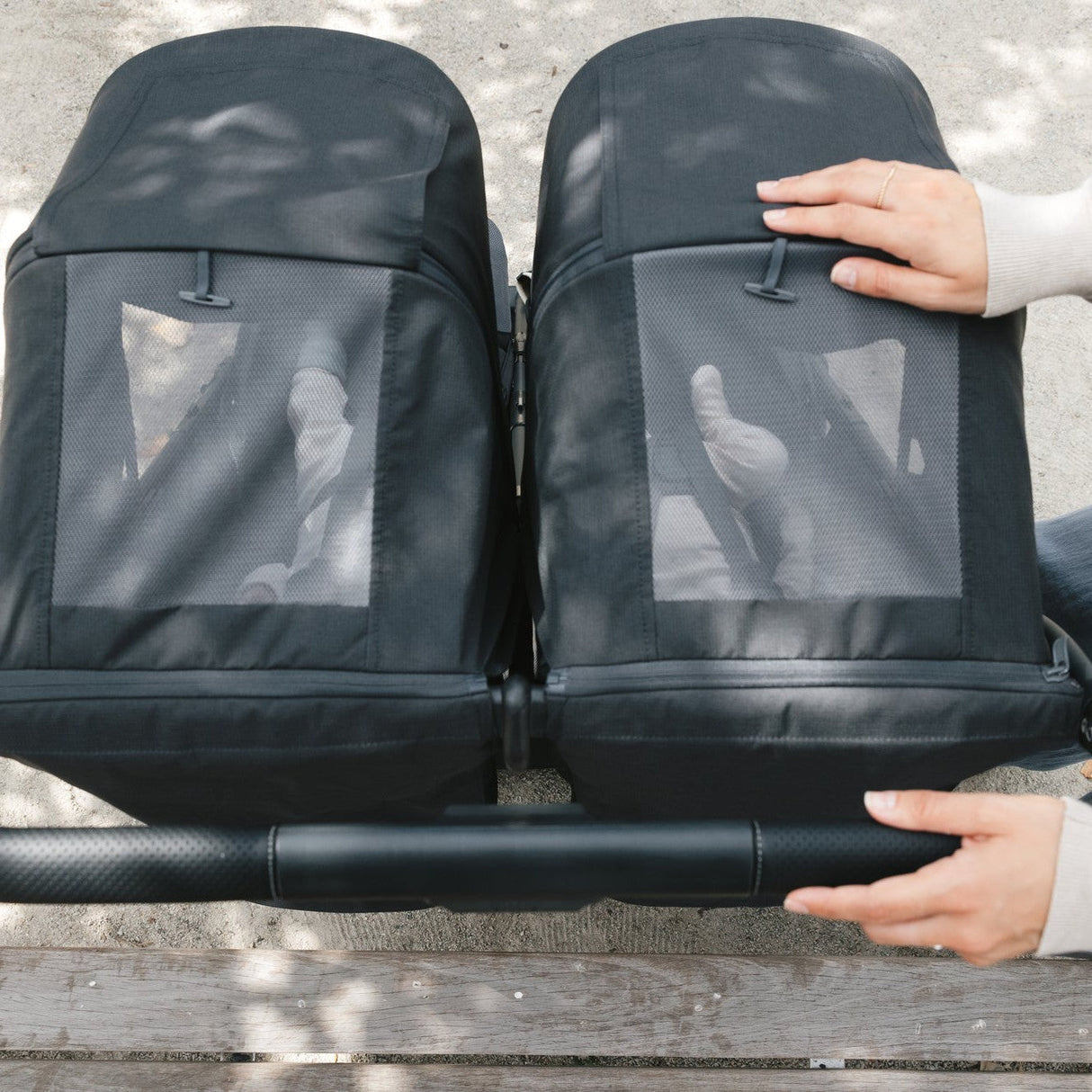 UPPAbaby Minu Duo Compact Double Stroller | Carbon Frame