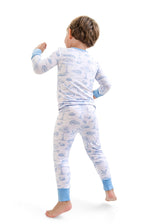 Pearls and Pelicans Bayou Toile Two-Piece Pajamas | Blue