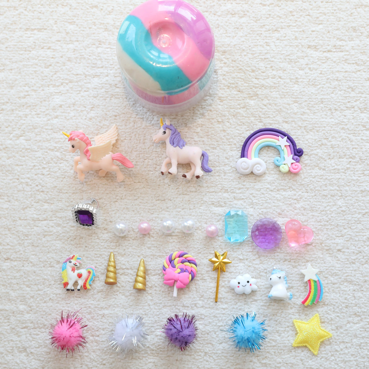 Play Play Zoo Unicorn Play Dough Sensory Jar