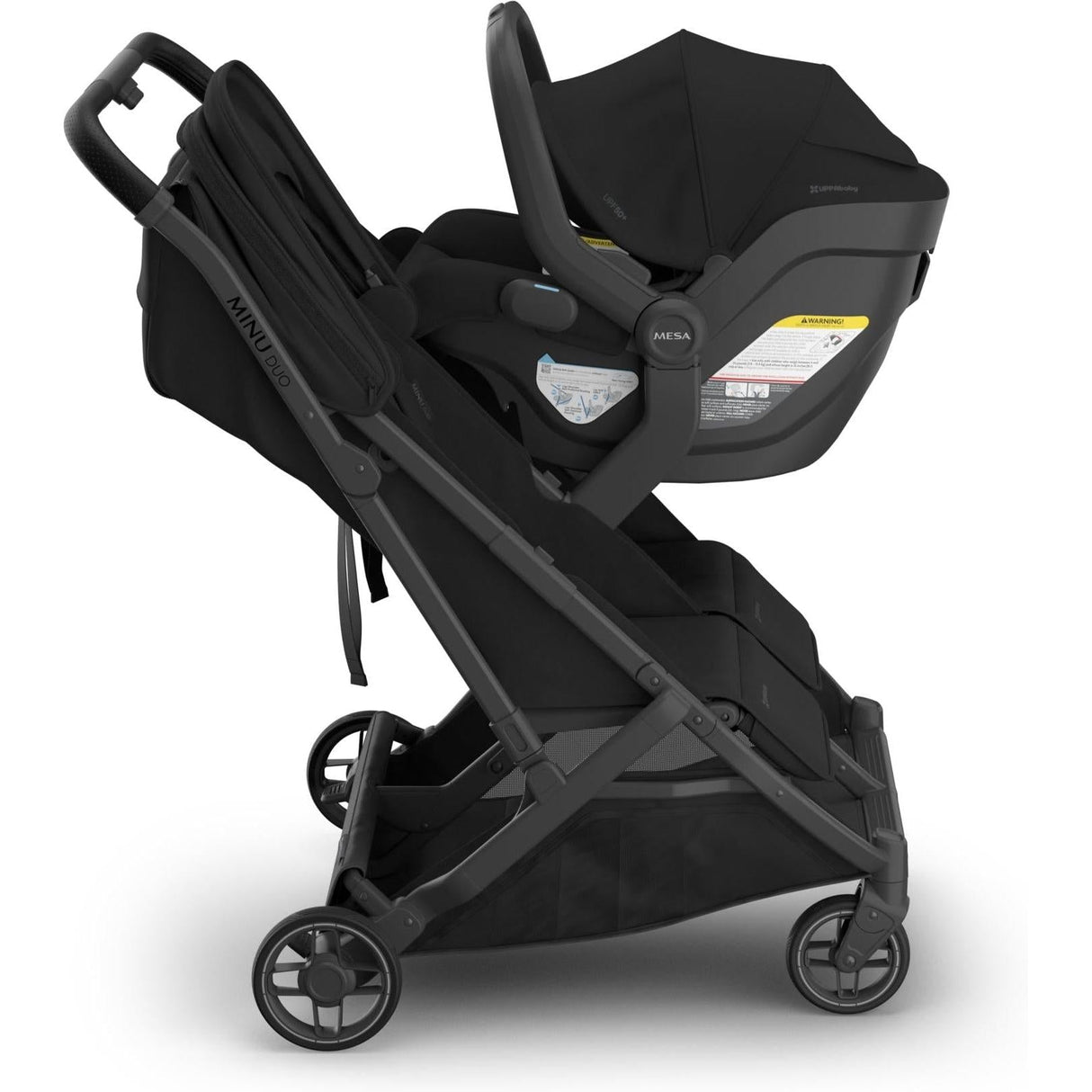 UPPAbaby Minu Duo Compact Double Stroller | Carbon Frame