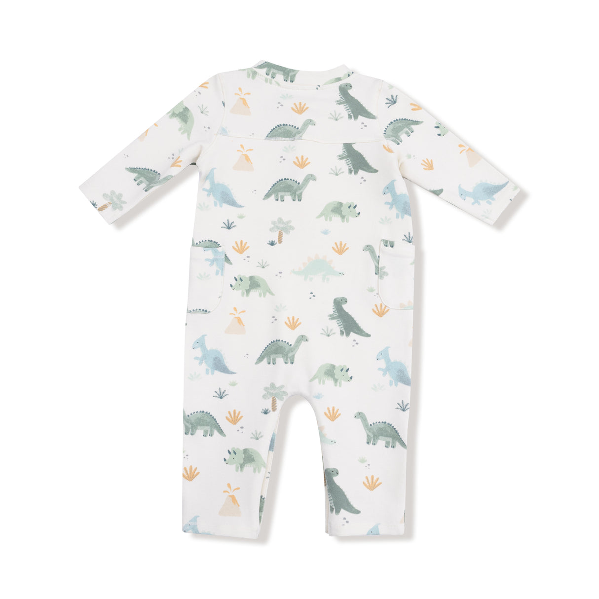 Angel Dear Soft Dinos Green Uni Romper