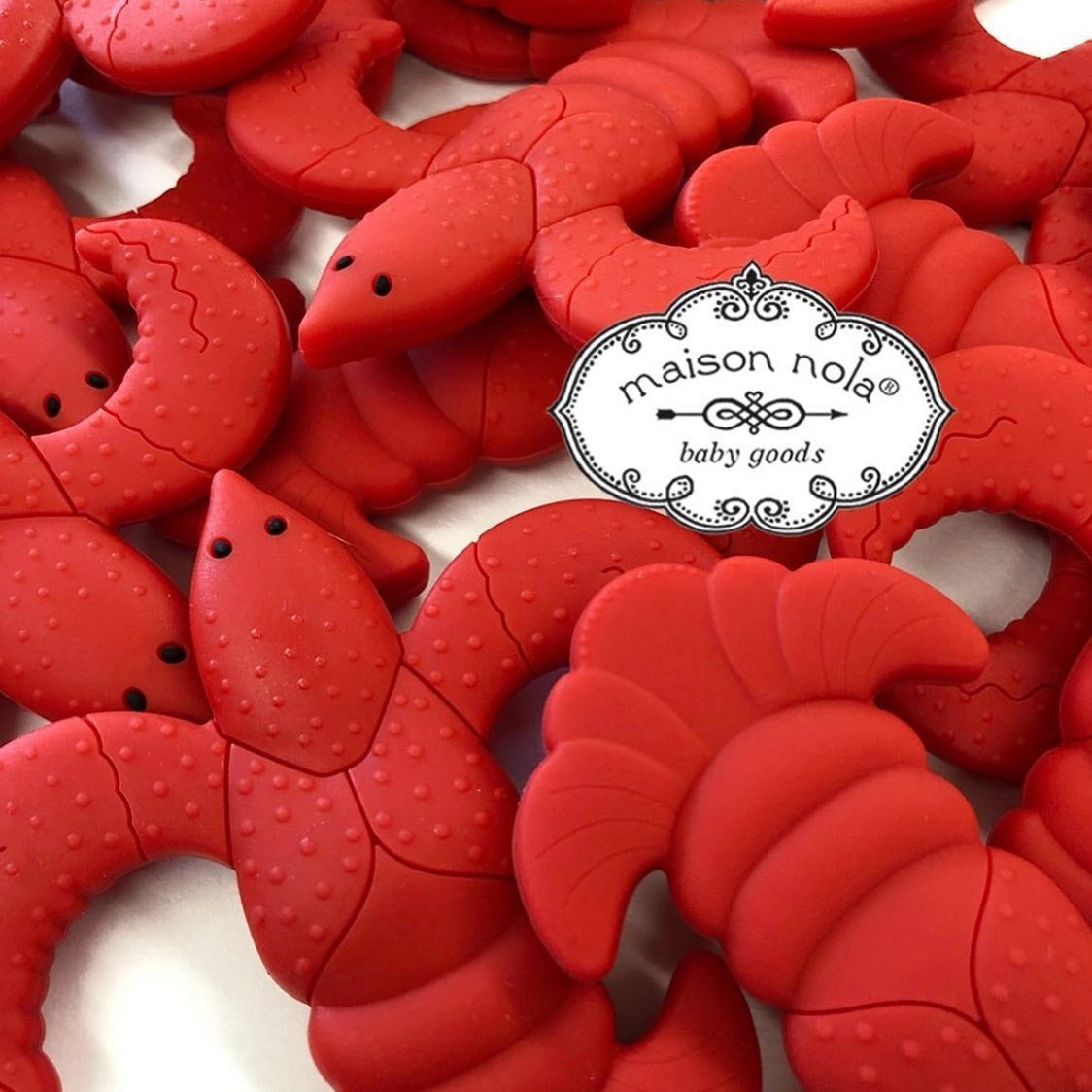 Crawfish Silicone Teether