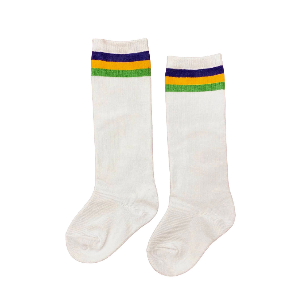 Mardi Gras Knee High Socks