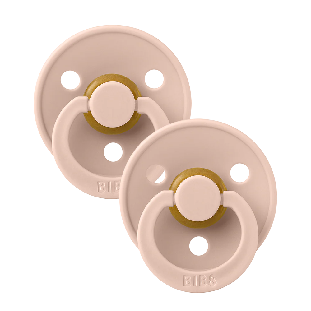 BIBS Colour Pacifier & Loop Paci Clip Gift Sets | Blush