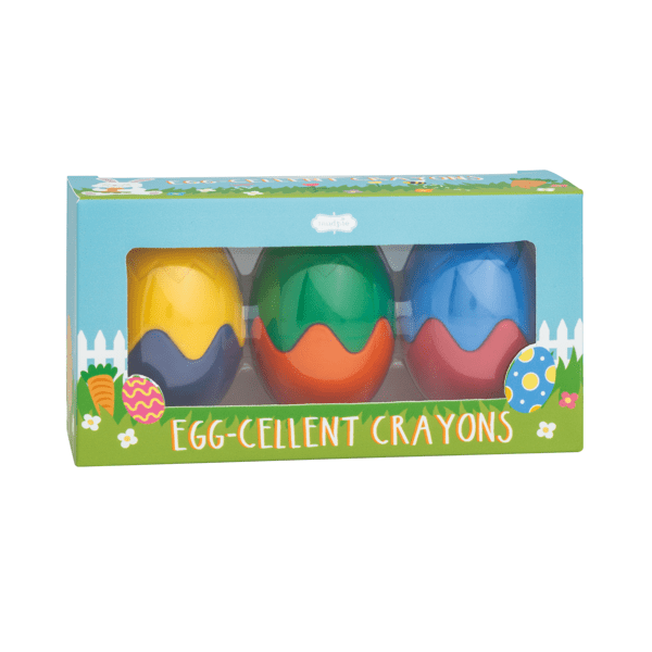 Mud Pie Egg Shaped Crayon Set | Boy