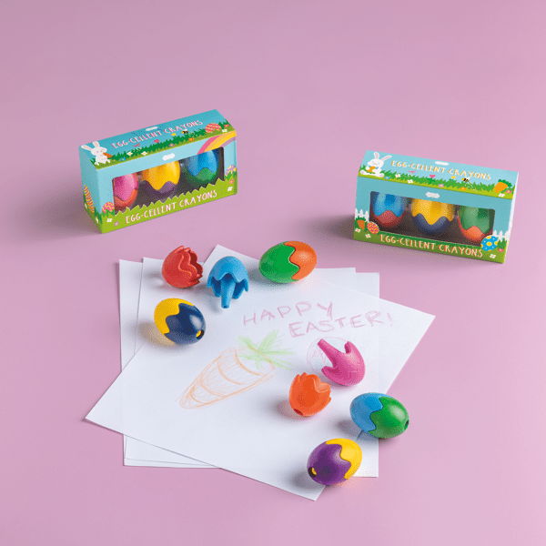 Mud Pie Egg Shaped Crayon Set | Girl
