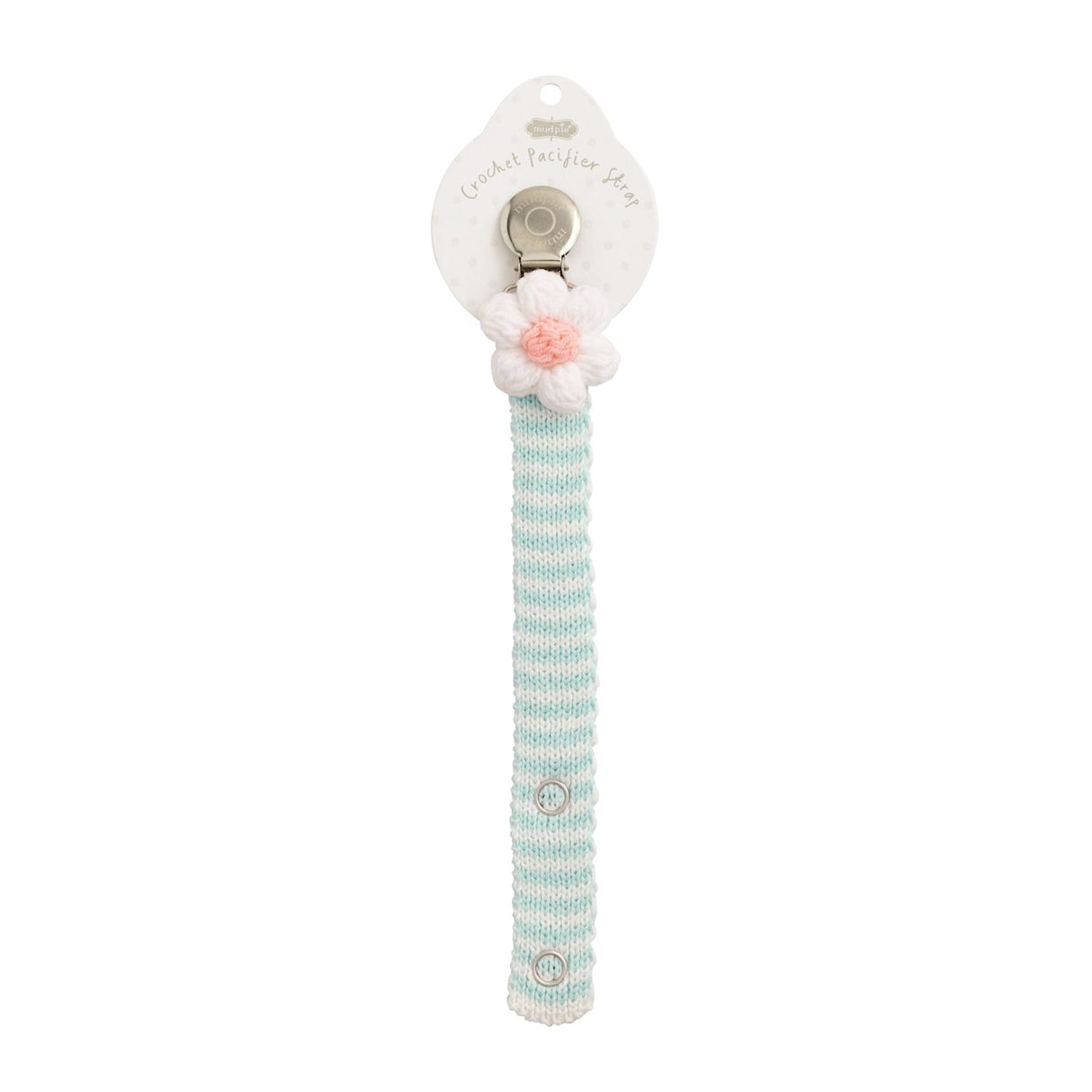 Mud Pie White Flower Crochet Pacy Clip