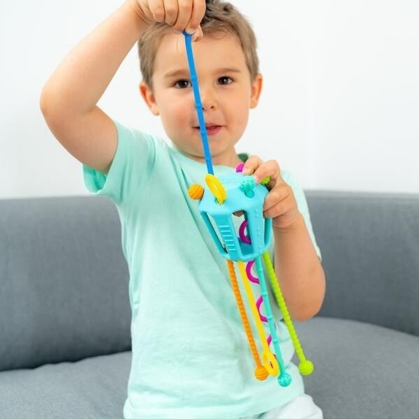 Zippee Silicone Activity Pull Toy | Multi Color