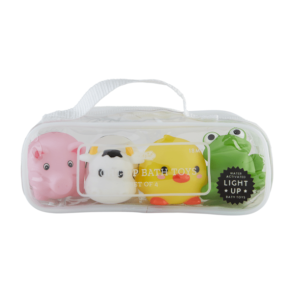 Mud Pie Light-Up Bath Toy Set | Farm