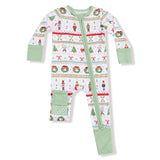 Angel Dear Nutcracker Fair Isle 2-Way Zipper Romper