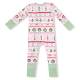 Angel Dear Sugar Plum Fairy Ruffle 2-Way Zipper Romper